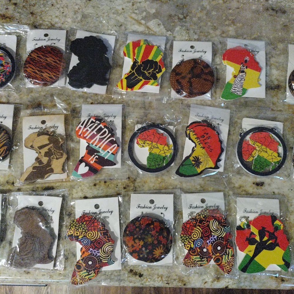 Authentic hand craft African earrings